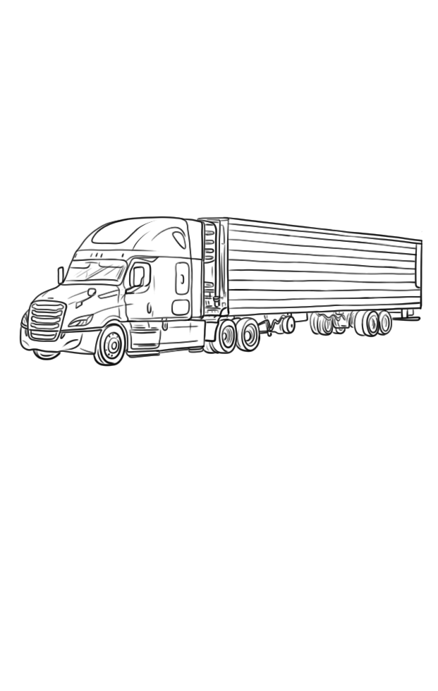 LearnDrawing How to draw a semi truck