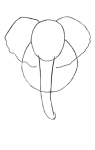 How to draw Elephents - Step 2