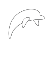 How to draw  Dolphin - Step 2