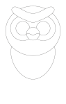 How to draw  Owl - Step 3