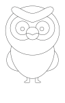How to draw  Owl - Step 4