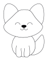 How to draw  Fox - Step 3
