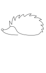 How to draw  Hedgehog - Step 2