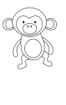 How to draw  Monky - Step 4