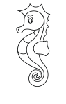 how to draw  Sea Horse - Step 4