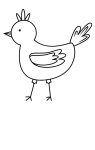 How to draw  Chicken - Step 4