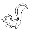 How to draw  Skunk - Step 4