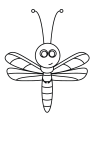 How to draw  Dragonfly - Step 4