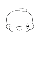 How to draw  Octopus - Step 2