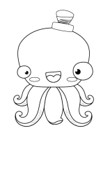How to draw  Octopus - Step 6