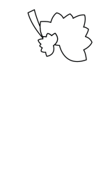 How to draw  Grape fruit - Step 1