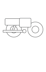 How to draw  Motorcycle - Step 4