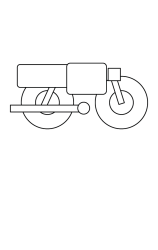 How to draw  Motorcycle - Step 5