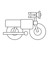 How to draw  Motorcycle - Step 6