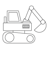 How to draw  Excavator - Step 6