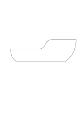 How to draw  Fishing boat - Step 1