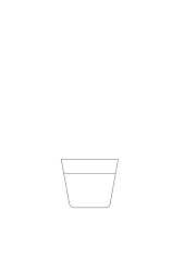 How to draw  Flower pot - Step 1