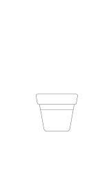 How to draw  Flower pot - Step 2