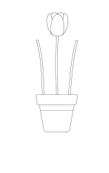 How to draw  Flower pot - Step 4