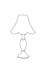 How to draw  Lamp - Step 4