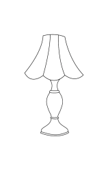 How to draw  Lamp - Step 5