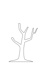 How to draw  Tree - Step 3