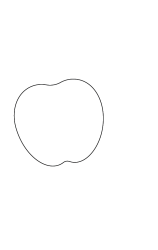 How to draw  Apple - Step 1