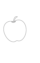 How to draw  Apple - Step 2