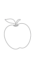 How to draw  Apple - Step 3