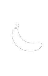 How to draw  Banana - Step 2