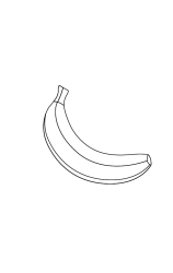 How to draw  Banana - Step 3