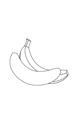 How to draw  Banana - Step 4