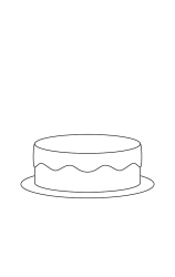 How to draw  BirthdayCake - Step 3