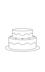 How to draw  BirthdayCake - Step 5