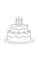 How to draw  BirthdayCake - Step 6