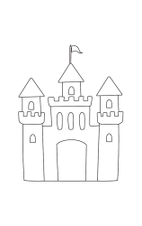 How to draw  Castle - Step 5