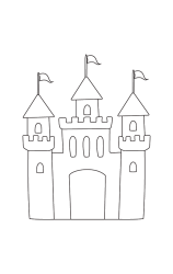 How to draw  Castle - Step 6