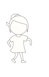 How to draw  Girl - Step 4