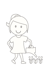 How to draw  Girl - Step 5