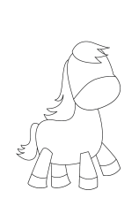 How to draw  Horse - Step 5