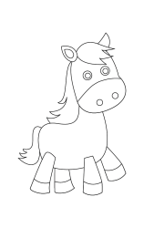 How to draw  Horse - Step 6