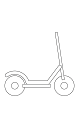 How to draw  Scooter Easy - Step 4