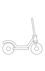 How to draw  Scooter Easy - Step 5