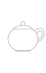 How to draw  Tea Pot - Step 5