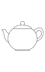How to draw  Tea Pot - Step 6