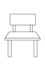 How to draw  Chair - Step 3