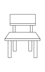 How to draw  Chair - Step 4