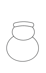 How to draw  Snow Man - Step 3