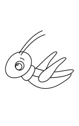 How to draw  Grasshopper - Step 6