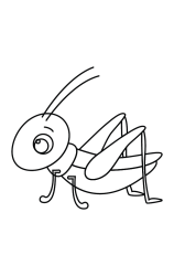 How to draw  Grasshopper - Step 8
